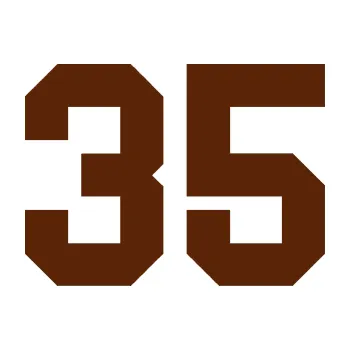 Polep vozidla Startovní číslo 35 (15 - hnědá) SAMOLEPKA NA AUTO, NÁLEPKA, FÓLIE, POLEP, TUNING, VLASTNÍ TEXT, TISK, AUTOSAMOLEPKY.cz, POLEPY, OBRÁZEK, LOGO, 3D STICKERS