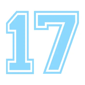 Polep vozidla Startovní číslo 17 typ 4 (03 - světle modrá) SAMOLEPKA NA AUTO, NÁLEPKA, FÓLIE, POLEP, TUNING, VLASTNÍ TEXT, TISK, AUTOSAMOLEPKY.cz, POLEPY, OBRÁZEK, LOGO, 3D STICKERS