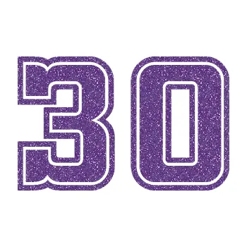 Polep vozidla SAMOLEPKA Startovní číslo 30 typ 5 (87 - Ultra Metalic fialová) NA AUTO, NÁLEPKA, FÓLIE, POLEP, TUNING, VLASTNÍ TEXT, TISK, AUTOSAMOLEPKY.cz, POLEPY, OBRÁZEK, LOGO, SAMOLEPKY