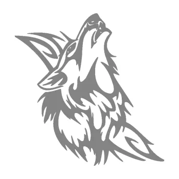 Polep vozidla Vlk 017 pravá tribal (17 - šedá) SAMOLEPKA NA AUTO, NÁLEPKA, FÓLIE, POLEP, TUNING, VLASTNÍ TEXT, TISK, AUTOSAMOLEPKY.cz, POLEPY, OBRÁZEK, LOGO, 3D STICKERS