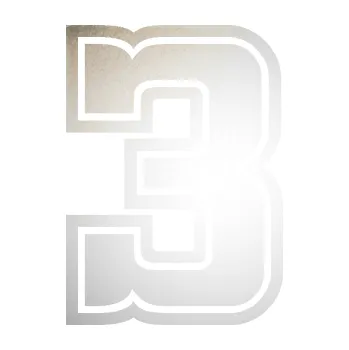 Polep vozidla SAMOLEPKA Startovní číslo 3 typ 5 (82 - odrazková reflexní bílá) NA AUTO, NÁLEPKA, FÓLIE, POLEP, TUNING, VLASTNÍ TEXT, TISK, AUTOSAMOLEPKY.cz, POLEPY, OBRÁZEK, LOGO, SAMOLEPKY