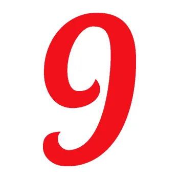 Polep vozidla SAMOLEPKA Startovní číslo 9 typ 3 (10 - červená) NA AUTO, NÁLEPKA, FÓLIE, POLEP, TUNING, VLASTNÍ TEXT, TISK, AUTOSAMOLEPKY.cz, POLEPY, OBRÁZEK, LOGO, SAMOLEPKY