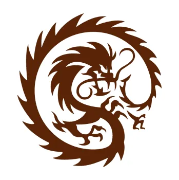 Polep vozidla Tetování 119 drak (15 - hnědá) SAMOLEPKA NA AUTO, NÁLEPKA, FÓLIE, POLEP, TUNING, VLASTNÍ TEXT, TISK, AUTOSAMOLEPKY.cz, POLEPY, OBRÁZEK, LOGO, 3D STICKERS