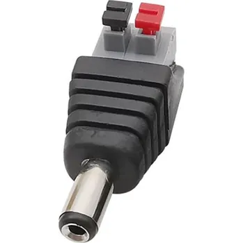 Vývojová deska DC konektor s pružinovou svorkou 5,5 x 2,1 mm - Samec