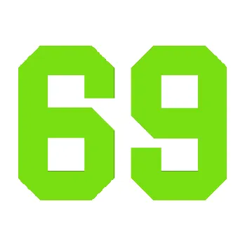 Polep vozidla Startovní číslo 69 (04 - zelená kawasaki) SAMOLEPKA NA AUTO, NÁLEPKA, FÓLIE, POLEP, TUNING, VLASTNÍ TEXT, TISK, AUTOSAMOLEPKY.cz, POLEPY, OBRÁZEK, LOGO, 3D STICKERS