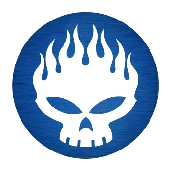 Samolepící dekorace The Off Spring 003 (65 - škrábaný kov modrý) SAMOLEPKA NA AUTO, NÁLEPKA, FÓLIE, POLEP, TUNING, VLASTNÍ TEXT, TISK, AUTOSAMOLEPKY.cz, POLEPY, OBRÁZEK, LOGO, 3D STICKERS