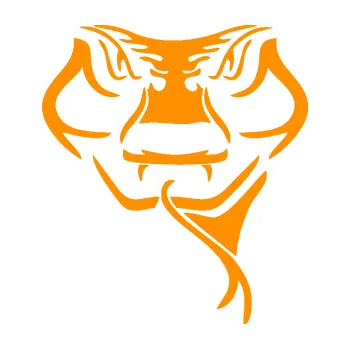 Samolepící dekorace SAMOLEPKA Zmije 001 pravá (06 - oranžová) NA AUTO, NÁLEPKA, FÓLIE, POLEP, TUNING, VLASTNÍ TEXT, TISK, AUTOSAMOLEPKY.cz, POLEPY, OBRÁZEK, LOGO, SAMOLEPKY