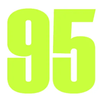 Samolepicí dekorace na vozidlo Startovní číslo 95 typ 2 (27 - limetová) SAMOLEPKA NA AUTO, NÁLEPKA, FÓLIE, POLEP, TUNING, VLASTNÍ TEXT, TISK, AUTOSAMOLEPKY.cz, POLEPY, OBRÁZEK, LOGO, 3D STICKERS