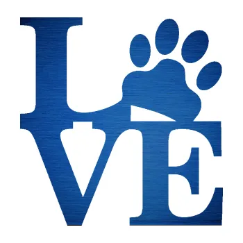 Polep vozidla SAMOLEPKA Tlapky love 004 (65 - škrábaný kov modrý) NA AUTO, NÁLEPKA, FÓLIE, POLEP, TUNING, VLASTNÍ TEXT, TISK, AUTOSAMOLEPKY.cz, POLEPY, OBRÁZEK, LOGO, SAMOLEPKY