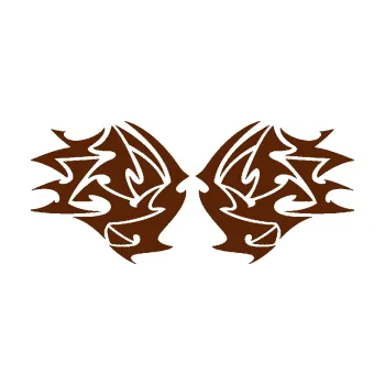 Polep vozidla Tetování 205 (15 - hnědá) SAMOLEPKA NA AUTO, NÁLEPKA, FÓLIE, POLEP, TUNING, VLASTNÍ TEXT, TISK, AUTOSAMOLEPKY.cz, POLEPY, OBRÁZEK, LOGO, 3D STICKERS