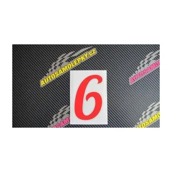 Polep vozidla Startovní číslo 6 typ 3 (17 - šedá) SAMOLEPKA NA AUTO, NÁLEPKA, FÓLIE, POLEP, TUNING, VLASTNÍ TEXT, TISK, AUTOSAMOLEPKY.cz, POLEPY, OBRÁZEK, LOGO, 3D STICKERS