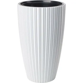 Květináč Květináč MIKA SLIM, bílá 30 x 48 cm