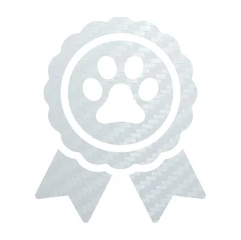 samolepka Tlapka medaile (51 - 3D karbon bílý) SAMOLEPKA NA AUTO, NÁLEPKA, FÓLIE, POLEP, TUNING, VLASTNÍ TEXT, TISK, AUTOSAMOLEPKY.cz, POLEPY, OBRÁZEK, LOGO, 3D STICKERS