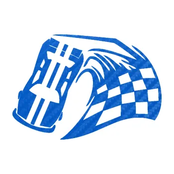 Polep vozidla SAMOLEPKA Závodní auto 005 levá (57 - 3D karbon modrý) NA AUTO, NÁLEPKA, FÓLIE, POLEP, TUNING, VLASTNÍ TEXT, TISK, AUTOSAMOLEPKY.cz, POLEPY, OBRÁZEK, LOGO, SAMOLEPKY