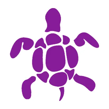 Samolepící dekorace Želva 004 levá (14 - fialová) SAMOLEPKA NA AUTO, NÁLEPKA, FÓLIE, POLEP, TUNING, VLASTNÍ TEXT, TISK, AUTOSAMOLEPKY.cz, POLEPY, OBRÁZEK, LOGO, 3D STICKERS