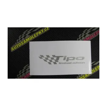 Polep vozidla SAMOLEPKA Tipo limited edition levá (10 - červená) NA AUTO, NÁLEPKA, FÓLIE, POLEP, TUNING, VLASTNÍ TEXT, TISK, AUTOSAMOLEPKY.cz, POLEPY, OBRÁZEK, LOGO, SAMOLEPKY