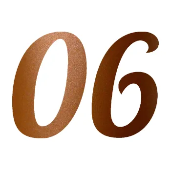 Polep vozidla Startovní číslo 06 typ 3 (44 - měděná metalíza) SAMOLEPKA NA AUTO, NÁLEPKA, FÓLIE, POLEP, TUNING, VLASTNÍ TEXT, TISK, AUTOSAMOLEPKY.cz, POLEPY, OBRÁZEK, LOGO, 3D STICKERS