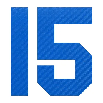 Polep vozidla Startovní číslo 15 (57 - 3D karbon modrý) SAMOLEPKA NA AUTO, NÁLEPKA, FÓLIE, POLEP, TUNING, VLASTNÍ TEXT, TISK, AUTOSAMOLEPKY.cz, POLEPY, OBRÁZEK, LOGO, 3D STICKERS