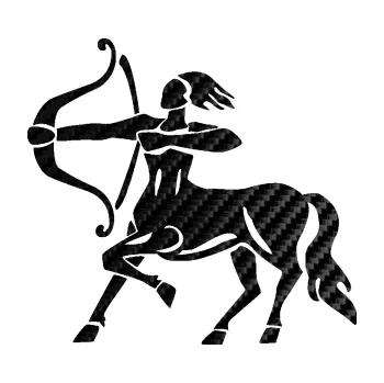 Samolepící dekorace SAMOLEPKA Střelec 005 levá (50 - 3D karbon černý) NA AUTO, NÁLEPKA, FÓLIE, POLEP, TUNING, VLASTNÍ TEXT, TISK, AUTOSAMOLEPKY.cz, POLEPY, OBRÁZEK, LOGO, SAMOLEPKY