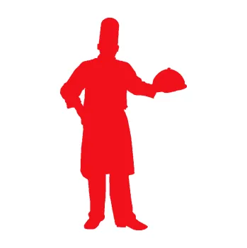 Samolepící dekorace SAMOLEPKA Šéfkuchař 001 pravá (10 - červená) NA AUTO, NÁLEPKA, FÓLIE, POLEP, TUNING, VLASTNÍ TEXT, TISK, AUTOSAMOLEPKY.cz, POLEPY, OBRÁZEK, LOGO, SAMOLEPKY