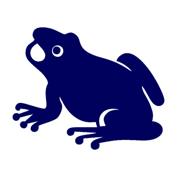 Samolepící dekorace SAMOLEPKA Žába 007 levá (23 - tmavě modrá) NA AUTO, NÁLEPKA, FÓLIE, POLEP, TUNING, VLASTNÍ TEXT, TISK, AUTOSAMOLEPKY.cz, POLEPY, OBRÁZEK, LOGO, SAMOLEPKY