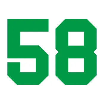 Polep vozidla Startovní číslo 58 (12 - zelená) SAMOLEPKA NA AUTO, NÁLEPKA, FÓLIE, POLEP, TUNING, VLASTNÍ TEXT, TISK, AUTOSAMOLEPKY.cz, POLEPY, OBRÁZEK, LOGO, 3D STICKERS