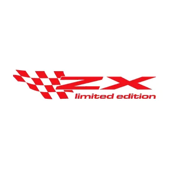 Polep vozidla SAMOLEPKA ZX limited edition levá (10 - červená) NA AUTO, NÁLEPKA, FÓLIE, POLEP, TUNING, VLASTNÍ TEXT, TISK, AUTOSAMOLEPKY.cz, POLEPY, OBRÁZEK, LOGO, SAMOLEPKY