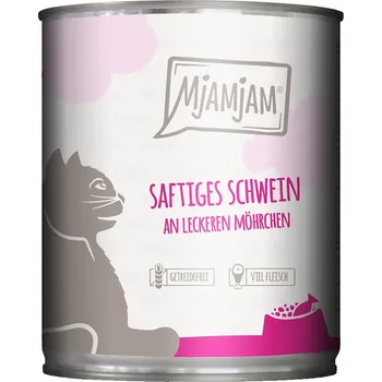 Krmivo pro kočku MjAMjAM šťavnaté vepřové s mrkvičkou 6 × 800 g