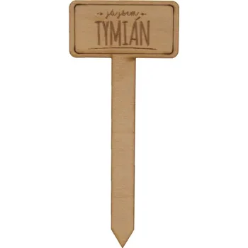 Velikonoční dekorace Zápich dřevo do květináče tymián