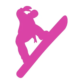 Samolepicí dekorace na vozidlo Snowboard 022 levá (16 - růžová) SAMOLEPKA NA AUTO, NÁLEPKA, FÓLIE, POLEP, TUNING, VLASTNÍ TEXT, TISK, AUTOSAMOLEPKY.cz, POLEPY, OBRÁZEK, LOGO, 3D STICKERS