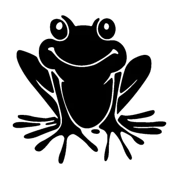 Samolepící dekorace SAMOLEPKA Žába 008 levá (01 - černá) NA AUTO, NÁLEPKA, FÓLIE, POLEP, TUNING, VLASTNÍ TEXT, TISK, AUTOSAMOLEPKY.cz, POLEPY, OBRÁZEK, LOGO, SAMOLEPKY