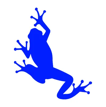 Samolepící dekorace Žába 004 levá (19 - modrá dynamic) SAMOLEPKA NA AUTO, NÁLEPKA, FÓLIE, POLEP, TUNING, VLASTNÍ TEXT, TISK, AUTOSAMOLEPKY.cz, POLEPY, OBRÁZEK, LOGO, 3D STICKERS