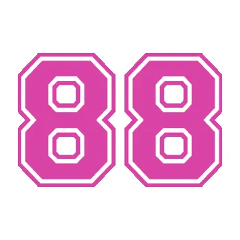 Polep vozidla Startovní číslo 88 typ 4 (16 - růžová) SAMOLEPKA NA AUTO, NÁLEPKA, FÓLIE, POLEP, TUNING, VLASTNÍ TEXT, TISK, AUTOSAMOLEPKY.cz, POLEPY, OBRÁZEK, LOGO, 3D STICKERS