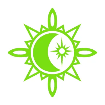 Polep vozidla Tetování 161 měsíc a slunce (04 - zelená kawasaki) SAMOLEPKA NA AUTO, NÁLEPKA, FÓLIE, POLEP, TUNING, VLASTNÍ TEXT, TISK, AUTOSAMOLEPKY.cz, POLEPY, OBRÁZEK, LOGO, 3D STICKERS