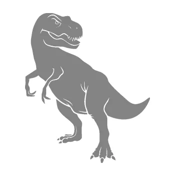 Samolepící dekorace SAMOLEPKA Tyrannosaurus Rex 004 levá (17 - šedá) NA AUTO, NÁLEPKA, FÓLIE, POLEP, TUNING, VLASTNÍ TEXT, TISK, AUTOSAMOLEPKY.cz, POLEPY, OBRÁZEK, LOGO, SAMOLEPKY