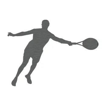 Polep vozidla Tenista 009 pravá (62 - škrábaný titan) SAMOLEPKA NA AUTO, NÁLEPKA, FÓLIE, POLEP, TUNING, VLASTNÍ TEXT, TISK, AUTOSAMOLEPKY.cz, POLEPY, OBRÁZEK, LOGO, 3D STICKERS