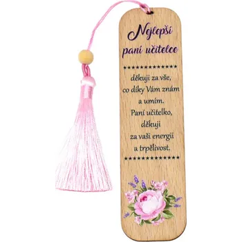 Doplněk ke knize art-wood.cz Dřevěná záložka pro nejlepší učitelku 2