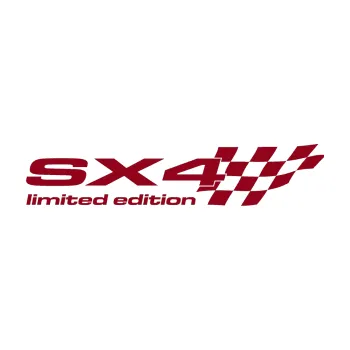 Polep vozidla SAMOLEPKA SX4 limited edition pravá (07 - bordó vínová) NA AUTO, NÁLEPKA, FÓLIE, POLEP, TUNING, VLASTNÍ TEXT, TISK, AUTOSAMOLEPKY.cz, POLEPY, OBRÁZEK, LOGO, SAMOLEPKY