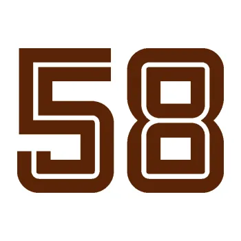 Polep vozidla Startovní číslo 58 typ 7 (15 - hnědá) SAMOLEPKA NA AUTO, NÁLEPKA, FÓLIE, POLEP, TUNING, VLASTNÍ TEXT, TISK, AUTOSAMOLEPKY.cz, POLEPY, OBRÁZEK, LOGO, 3D STICKERS