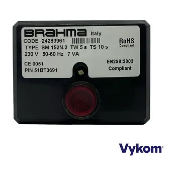 Příslušenství ke kotli Řídící automatika Brahma SM 152 N.2, Tw 5s, Ts 10s, kód: 24283961