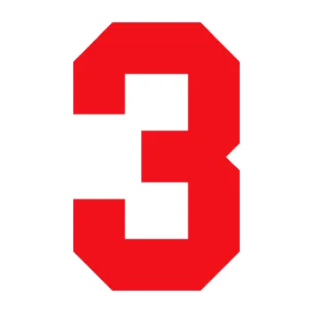 Polep vozidla SAMOLEPKA Startovní číslo 3 (10 - červená) NA AUTO, NÁLEPKA, FÓLIE, POLEP, TUNING, VLASTNÍ TEXT, TISK, AUTOSAMOLEPKY.cz, POLEPY, OBRÁZEK, LOGO, SAMOLEPKY