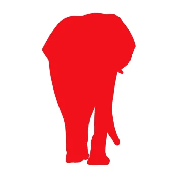 Samolepící dekorace SAMOLEPKA Slon 008 pravá (10 - červená) NA AUTO, NÁLEPKA, FÓLIE, POLEP, TUNING, VLASTNÍ TEXT, TISK, AUTOSAMOLEPKY.cz, POLEPY, OBRÁZEK, LOGO, SAMOLEPKY