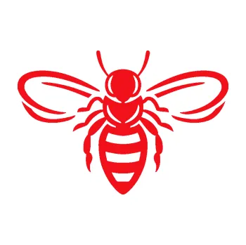 Samolepící dekorace SAMOLEPKA Včela 002 (10 - červená) NA AUTO, NÁLEPKA, FÓLIE, POLEP, TUNING, VLASTNÍ TEXT, TISK, AUTOSAMOLEPKY.cz, POLEPY, OBRÁZEK, LOGO, SAMOLEPKY