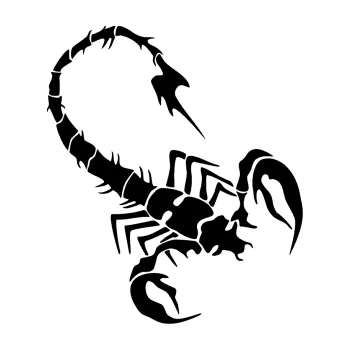 Polep vozidla Štír 020 pravá (01 - černá) SAMOLEPKA NA AUTO, NÁLEPKA, FÓLIE, POLEP, TUNING, VLASTNÍ TEXT, TISK, AUTOSAMOLEPKY.cz, POLEPY, OBRÁZEK, LOGO, 3D STICKERS