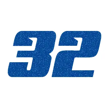 Polep vozidla Startovní číslo 32 typ 6 (88 - Ultra Metalic modrá) SAMOLEPKA NA AUTO, NÁLEPKA, FÓLIE, POLEP, TUNING, VLASTNÍ TEXT, TISK, AUTOSAMOLEPKY.cz, POLEPY, OBRÁZEK, LOGO, 3D STICKERS