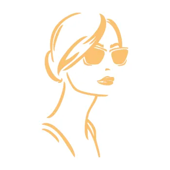 Samolepící dekorace Žena tvář 003 pravá s brýlemi (08 - béžová) SAMOLEPKA NA AUTO, NÁLEPKA, FÓLIE, POLEP, TUNING, VLASTNÍ TEXT, TISK, AUTOSAMOLEPKY.cz, POLEPY, OBRÁZEK, LOGO, 3D STICKERS