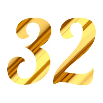 Polep vozidla Startovní číslo 32 typ 3 (81 - chrom fólie zlatá zrcadlová) SAMOLEPKA NA AUTO, NÁLEPKA, FÓLIE, POLEP, TUNING, VLASTNÍ TEXT, TISK, AUTOSAMOLEPKY.cz, POLEPY, OBRÁZEK, LOGO, 3D STICKERS