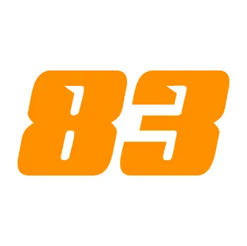 Polep vozidla Startovní číslo 83 typ 6 (06 - oranžová) SAMOLEPKA NA AUTO, NÁLEPKA, FÓLIE, POLEP, TUNING, VLASTNÍ TEXT, TISK, AUTOSAMOLEPKY.cz, POLEPY, OBRÁZEK, LOGO, 3D STICKERS