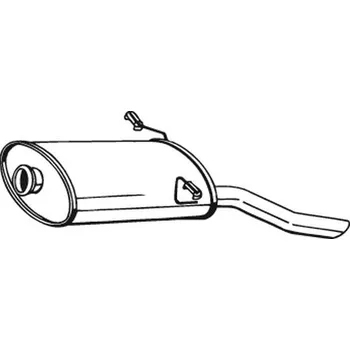 Výfukový systém Zadní tlumič výfuku BOSAL 190-041