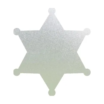 samolepka Sheriff 002 hvězda (60 - pískované sklo) SAMOLEPKA NA AUTO, NÁLEPKA, FÓLIE, POLEP, TUNING, VLASTNÍ TEXT, TISK, AUTOSAMOLEPKY.cz, POLEPY, OBRÁZEK, LOGO, 3D STICKERS